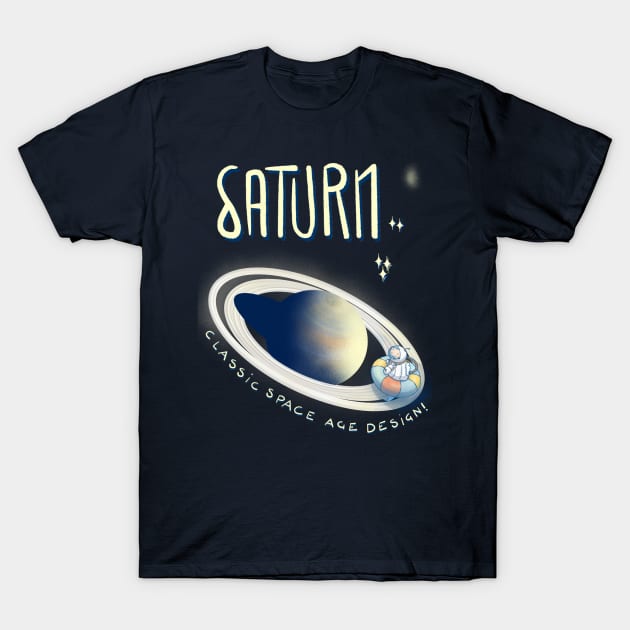 Saturn: classic space age design! T-Shirt by tostoini